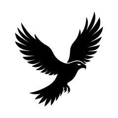 a soaring eagle vector art illustration.