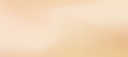 Beige nude ecru gradient background with wavy fabric texture. Soft folds, champagne and coffee shades in pastel palette. Elegant vector wallpaper for interior, branding or web design. © Hanna