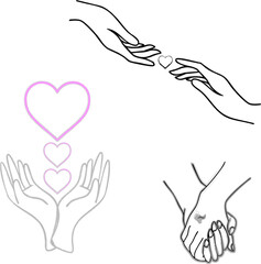 hands vector illustration