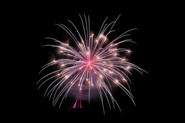 Firework fireworks black background illuminated.