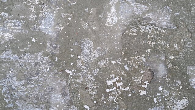Old Concrete Wall Texture with Peeling Paint
