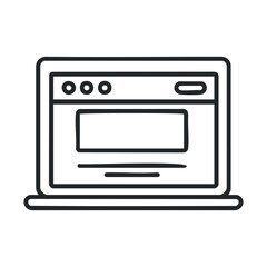 Obraz premium Website interface design concept for user navigation experience.Vector