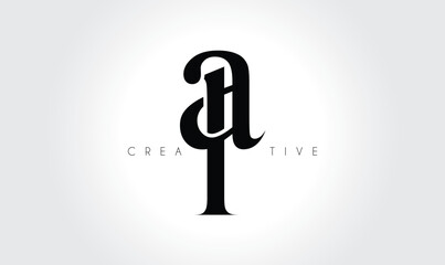 AL Creative Elegant Serif Monogram Logo – Luxury Lowercase Typographic Lettermark for Modern Branding