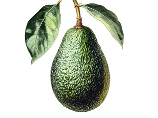 Avocado sketch hand drawn. Healthy food avocado pear illustration. Organic fresh vegetarian food drawing. Classic engrave, hand drawn, avocado pear pen ink sketch style. Farm market. Illustration