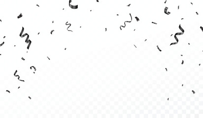 Falling Black confetti, Celebration and party backgrounds