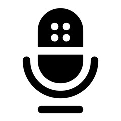 microphone icon for illustration