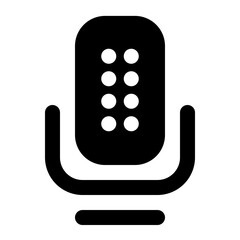 microphone icon for illustration