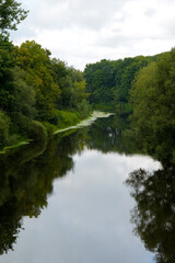 River in the area in summer