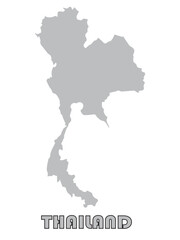 Fototapeta premium Thailand Map Outline