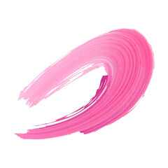 Pink nail polish on a white background with a baby pink heart vector illustration icon concept of love and design