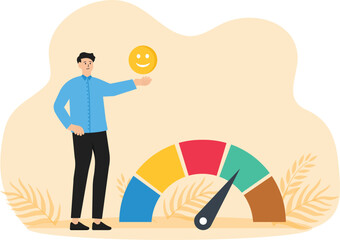 staff job dedication or satisfaction and employee engagement, commitment or motivation to succeed with the company employee productivity or recognition, business employees with stars and happy rewards