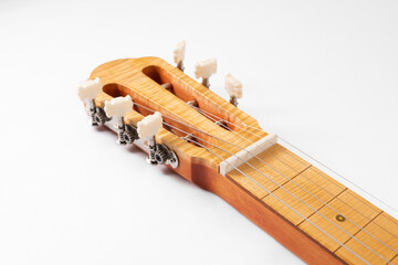 Fretboard and slide guitar pegs