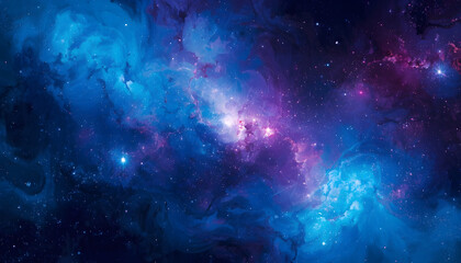 Fototapeta premium blue purple background outer space theme