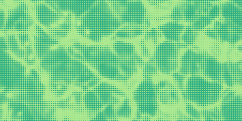 Bright turquoise and green pop art retro background with halftone in comics style vector illustration eps10