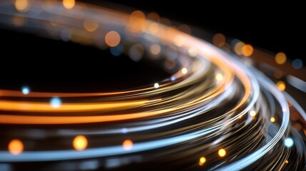 Digital globe processing data with AI connections in black tech lab