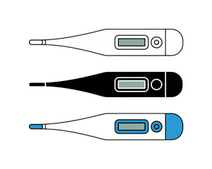 Digital thermometers medical equipment health checkup temperature measurement fever monitoring clinical device