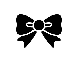 Bow ribbon gift present decoration holiday christmas vector design element graphic illustration clip art