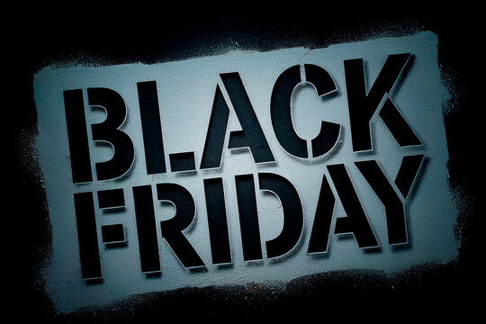 Black Friday Stencil Spray