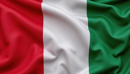 Obraz premium Waving Italian Flag with Vibrant Colors and Rich Texture Symbolizing National Pride and Identity