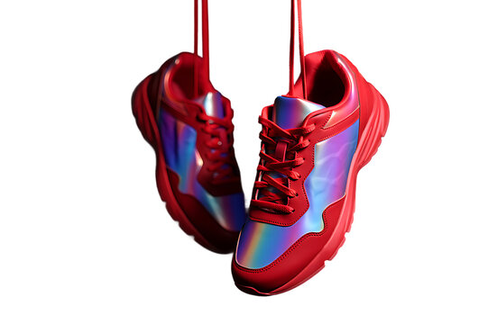Sports shoes for health That separates from the background on transparent background.