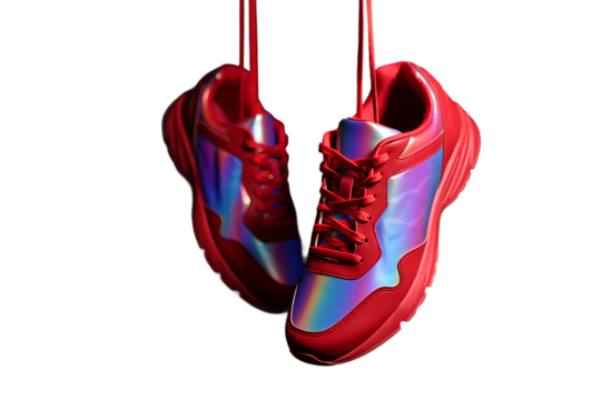 Sports shoes for health That separates from the background on transparent background.