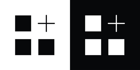 Obraz premium Add apps icon vector graphics. filled vector sign, Symbol illustration.