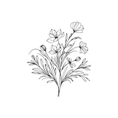 vector illustration of a flower