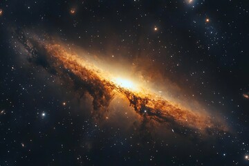 Nebula and galaxies in space. Abstract cosmos background