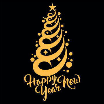 Modern and beautiful Christmas tree logo