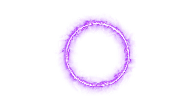 purple Mystic Energy Ring Abstract Background