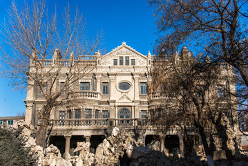 SHEN YANG, CHINA - DEC 29, 2018: Zhang Xueliang's Office at Marshal Zhang's Mansion(Zhangshishuaifu). a famous historic site in Shenyang, Liaoning, China