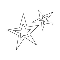 Obraz premium Star line draw sparking