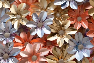 Obraz premium Flowers backgrounds pattern plant.