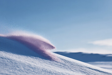 snowflakes melting under intense sunshine transform into shimmering digital pixels creating unique visual