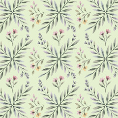 seamless pattern with flowers