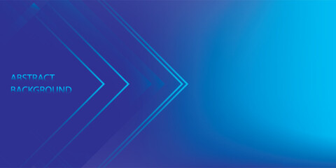 Modern abstract background with a blue gradient and glowing right-pointing chevron lines.