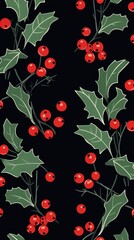 Holly pattern christmas plant.