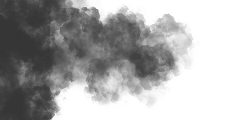 smoke on black background minimalist with soft abstract blue cloud or misty vapor texture and copy space on transparent background png file type