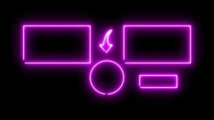 Subscribe button and outro for gaming and video channels Youtube End screen animation. neon glowing end screen 4k animation - Powered by Adobe
