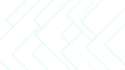 Abstract Minimalist Cyan Geometric Line Pattern with White Tech Background with Zigzag Shapes & Chevron Grid for Clean Web, Corporate & Digital Design