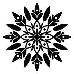 folk pattern on white