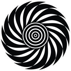 spiral pattern on white