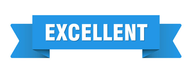 excellent ribbon isolated on transparent background. excellent ribbon