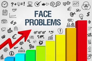 Naklejka premium Face Problems 