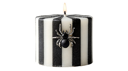 christmas candle on white background