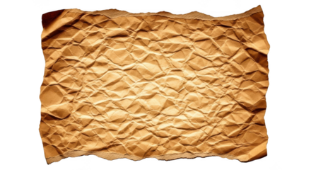 Old crumpled paper sheet