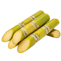 sugar cane on white png isolated