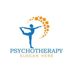 Psychology logo with tree in head brain tree logo design mental health, mind and awareness vector concept psychologist logo