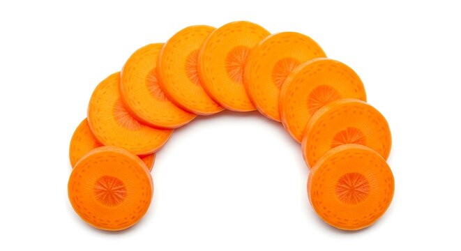 Bright orange circular discs arranged in a rainbow pattern, showcasing fun and colorful design for an engaging activity or game setup