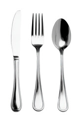 Silverware set, knife, fork, and spoon (1)